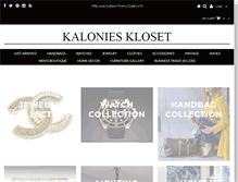 Tablet Screenshot of kalonieskloset.com